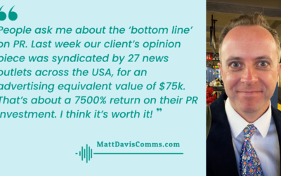 Measuring Return on Investment in Public Relations, Marketing and Strategic Communications